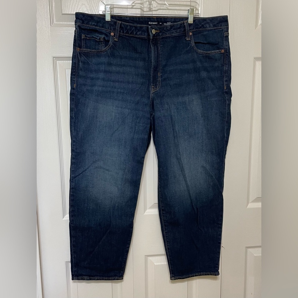 Old Navy Blue Straight Leg Jeans Classic Denim